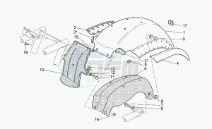 California 1100 Stone Special Sport drawing Rear mudguard