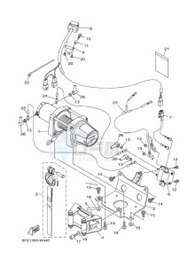 YFM700FWAD GRIZZLY 700 EPS (BFE8) drawing WINCH