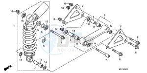 CBR1000RA9 France - (F / ABS CMF HRC MKH) drawing REAR CUSHION