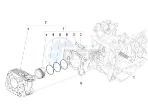 LIBERTY 50 (EMEA) drawing Cylinder-piston-wrist pin unit