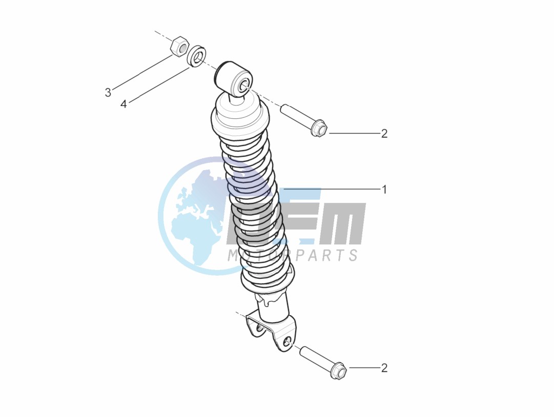 Rear suspension - Shock absorber/s