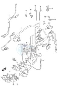 DF 30A drawing Harness Tiller Handle w/Power Tilt