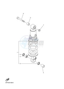 FZ8-NA FZ8 (NAKED, ABS) 800 (59P9) drawing REAR SUSPENSION