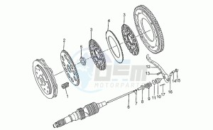 Daytona 1000 RS RS drawing Clutch