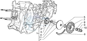 Runner VX 125 drawing Driving pulley