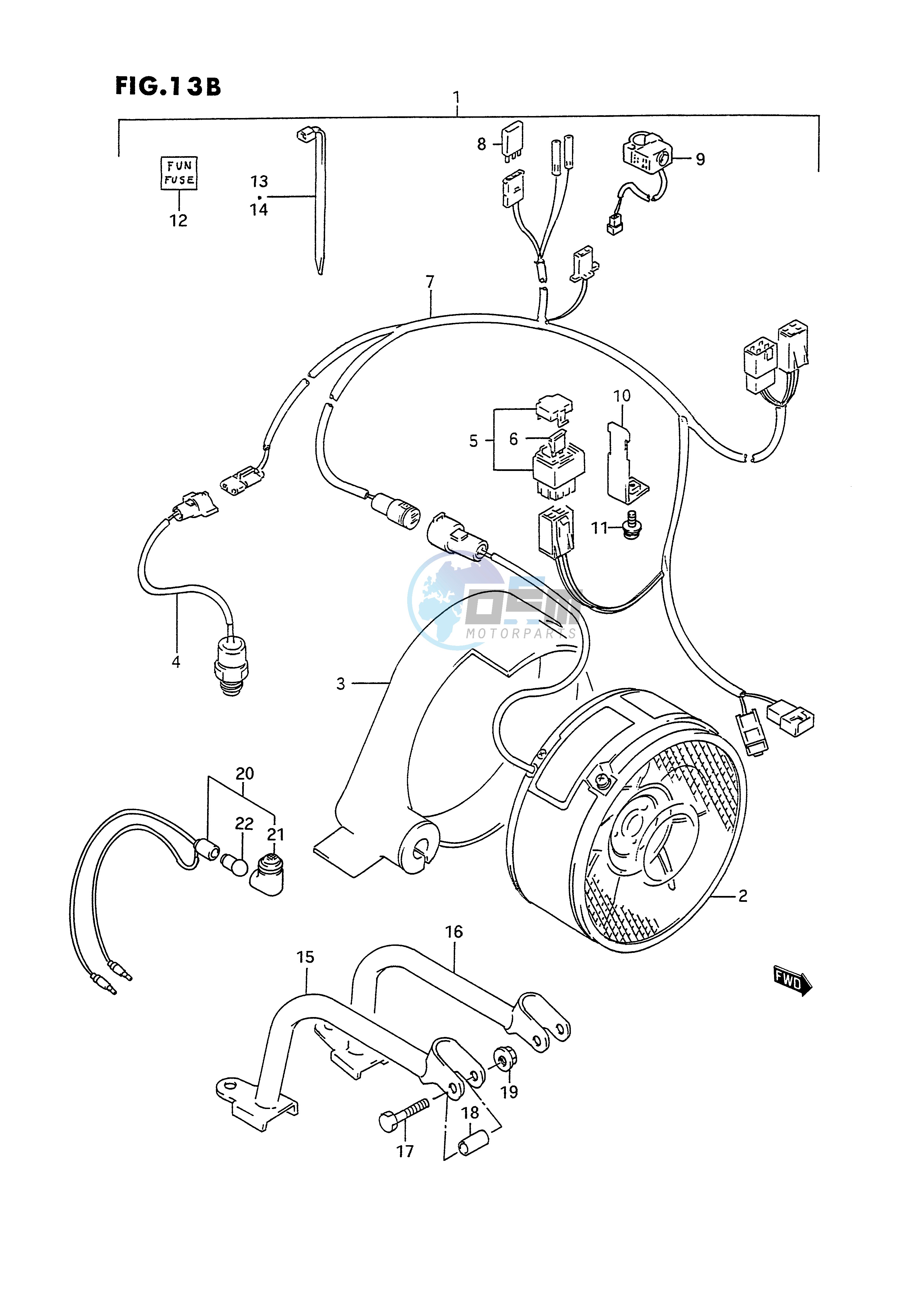 COOLING FAN (MODEL N P R S:OPTIONAL)