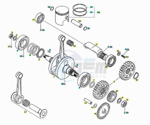 SR 50 Air 1997-2001 drawing Barilotto exhaust pipe