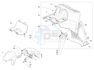 SRV 850 4t 8v e3 drawing Wheel housing - Mudguard