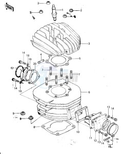 KX 250 A (A4-A5) drawing CYLINDER HEAD_CYLINDER_REED VALVE -- 78-79- -