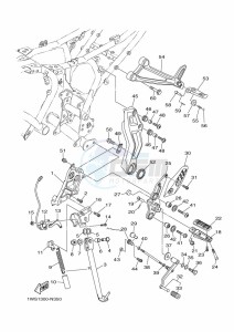 MT-07 ABS MTN690-A (B4CH) drawing STAND & FOOTREST