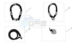 Sport City 125-200 e2 125-200-250 drawing Acc. - Mechanics anti-theft