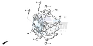 TRX650FA drawing CYLINDER