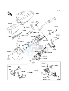 JET SKI ULTRA 300X JT1500HBF EU drawing Handlebar