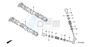 CB1000R9 France - (F / CMF) drawing CAMSHAFT/VALVE