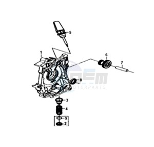 ORBIT II 50 25KMH (L8) NL drawing CRANKCASE  RIGHT / START MOTOR