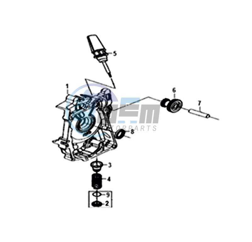 CRANKCASE  RIGHT / START MOTOR