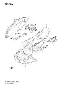 DL1000 (E3-E28) V-Strom drawing SIDE COWLING (MODEL K9 L0)