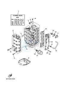 F40A drawing CYLINDER--CRANKCASE