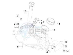 Beverly 500 Cruiser e3 2007-2012 drawing Fuel Tank