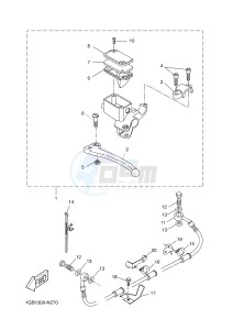 NS50F AEROX 4 (1GB1 1GB1 1GB1 1GB1 1GB1) drawing REAR MASTER CYLINDER