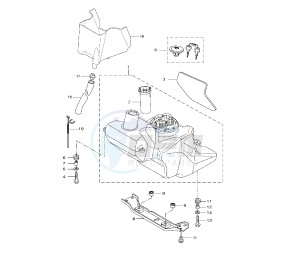 VP X-CITY 125 drawing FUEL TANK