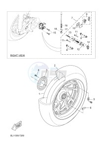 YP400RA EVOLIS 400 ABS (BL12) drawing REAR WHEEL & BRAKE SYSTEM