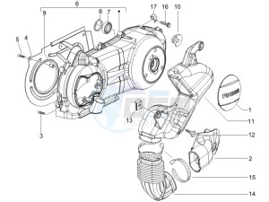 MP3 250 (USA) USA drawing Crankcase cover - Crankcase cooling