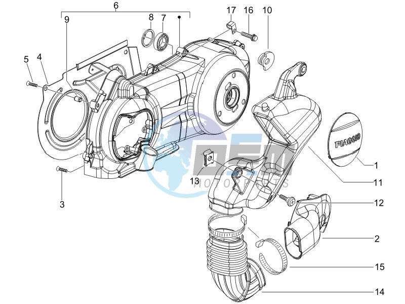 Crankcase cover - Crankcase cooling