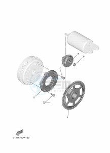 YXE1000EWS YX10ERPLP (B4MR) drawing STARTER CLUTCH