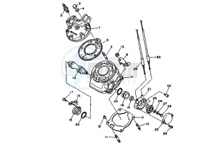 DT R 125 drawing CYLINDER HEAD