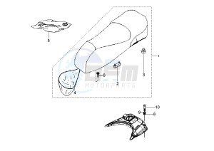 GTS 250 drawing Seat