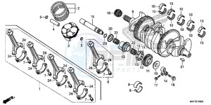 CBR1000S2 2ED - (2ED) drawing CRANKSHAFT/PISTON