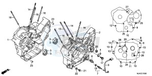 VT750C2SE Shadow - VT750C2S-E UK - (E) drawing CRANKCASE (VT750CS/ C2B/ C2S/ C)