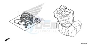 CBR500RAD CBR500R ABS UK - (E) drawing GASKET KIT A