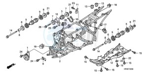 TRX420FEA Australia - (U / 4WD) drawing FRAME BODY