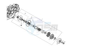 GP1 LOW SEAT - 125 CC VTHPS1B1A EU3 drawing DRIVEN PULLEY