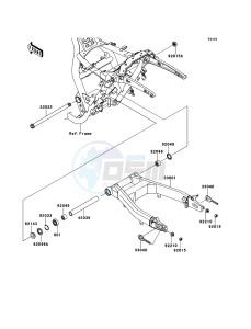 VN1700_VOYAGER_CUSTOM_ABS VN1700KBF GB XX (EU ME A(FRICA) drawing Swingarm