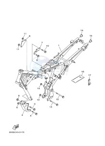 YB125 (2CS1) drawing FRAME