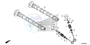 CBR650FE CBR650FE 2ED - (2ED) drawing CAMSHAFT/ VALVE