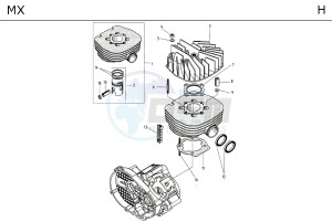 MX F.D. 50 drawing ENGINE TAV_H