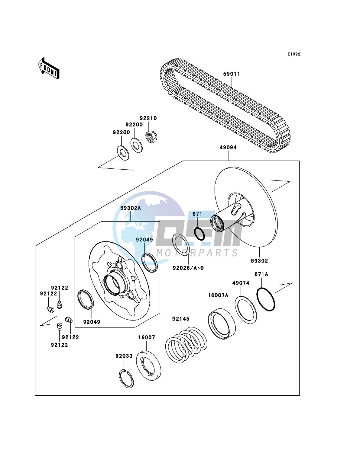 Driven Converter/Drive Belt