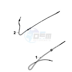 TKR 2 E drawing CONTROLS AND CABLES