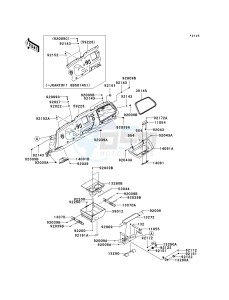 KRF 750 F [TERYX 750 4X4 NRA OUTDOORS] (F8F) F8F drawing FRONT BOX