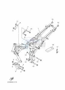 YB125 (2CSD) drawing FRAME