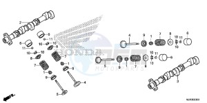 GL1800CF F6C ED drawing CAMSHAFT/ VALVE