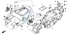 CBR1000RR drawing SEAT COWL (CBR1000RR4/5)