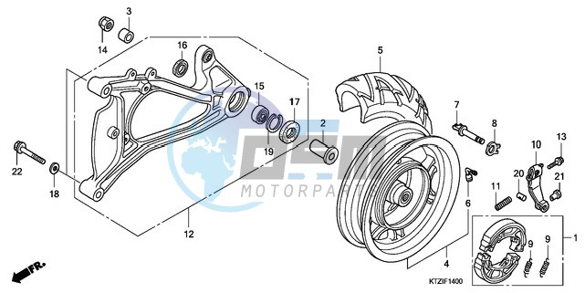 REAR WHEEL/SWINGARM