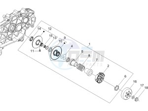 LX 150 4T USA drawing Driven pulley