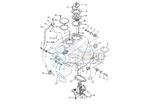 YZF R7 OW02 750 drawing FUEL TANK