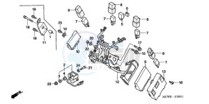 VFR800A9 UK - (E / ABS MME TWO) drawing COWL STAY (VFR800A)